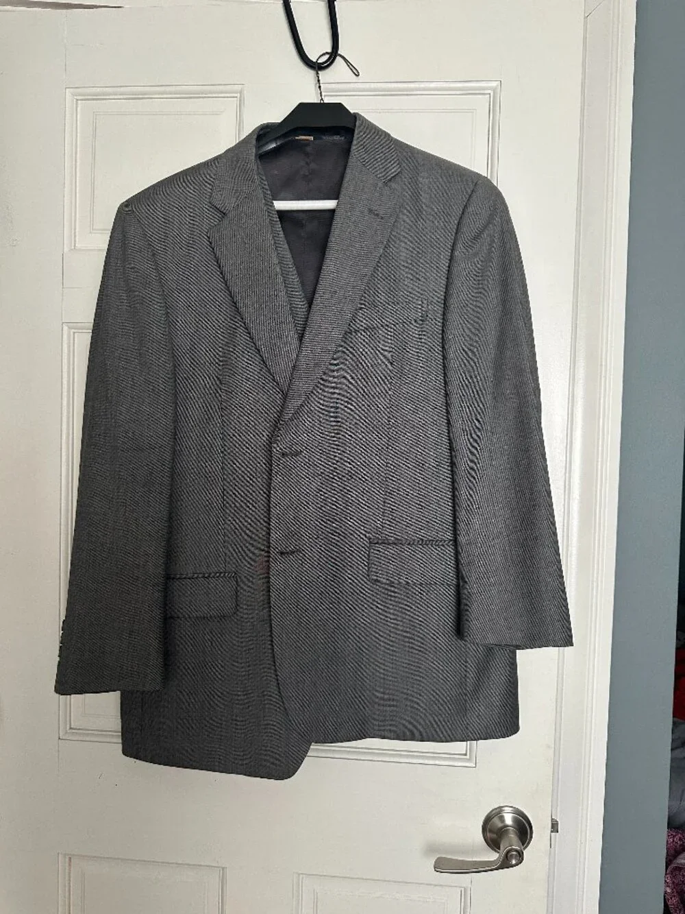Men's Gray Wool Three-piece suit 40Regular